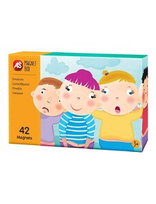 AS Company AS Magnet Box Συναισθήματα 42 Εκπαιδευτικοί Χάρτινοι Μαγνήτες Για 3+ Χρονών