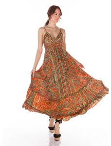 OBI Φόρεμα Γυναικείο με Λεπτή Ράντα - Χακί - 011001