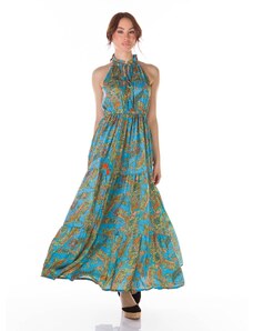 OBI Φόρεμα Γυναικείο με Print - Αν. Μπλε - 006001