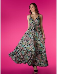 OBI Φόρεμα Γυναικείο με Λεπτή Ράντα - Μαύρο - 001001