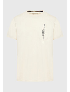 Ανδρικό T-shirt Funky Buddha FBM009-016-04 CREAM