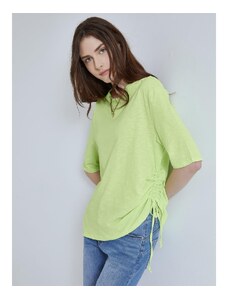 Celestino Μπλούζα με σούρα στο πλάι φλουο πρασινο για Γυναίκα