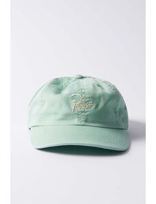 Βαμβακερό καπέλο του μπέιζμπολ by Parra Script Logo 6 Panel Hat χρώμα: πράσινο, 51273