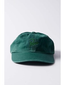 Βαμβακερό καπέλο του μπέιζμπολ by Parra Script Logo 6 Panel Hat χρώμα: πράσινο, 51272