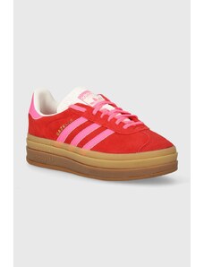 Σουέτ αθλητικά παπούτσια adidas Originals Gazelle Bold W χρώμα: κόκκινο, IH7496