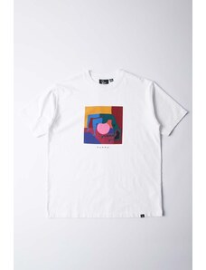 Βαμβακερό μπλουζάκι by Parra Yoga Balled χρώμα: άσπρο, 51208