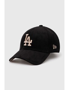 Καπέλο New Era 9Forty Los Angeles Dodgers χρώμα: μαύρο, 60435070