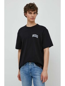 Βαμβακερό μπλουζάκι Dickies AITKIN CHEST TEE SS ανδρικό, χρώμα: μαύρο, DK0A4Y8O