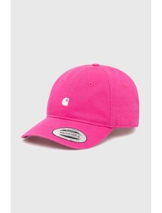 Βαμβακερό καπέλο του μπέιζμπολ Carhartt WIP Madison Logo Cap χρώμα: ροζ, I023750.25JXX
