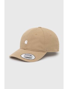Βαμβακερό καπέλο του μπέιζμπολ Carhartt WIP Madison Logo Cap χρώμα: μπεζ, I023750.22WXX