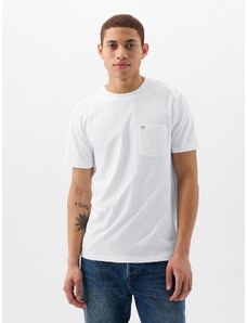 GAP Άσπρη Organic Cotton Pocket Μπλούζα