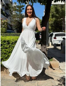 Amorada Φόρεμα μουσελίνα "Crystal" λευκό