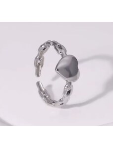 SILVER CHERISHED LINKS RING
