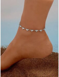 TINY HEARTS SILVER ANKLET