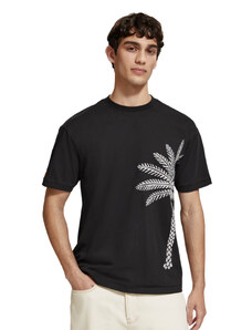 Ανδρική Κοντομάνικη Μπλούζα Scotch & Soda - Palm Tree Embroidery