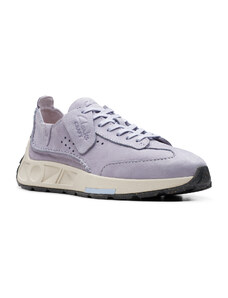 Clarks Craft Speed Lilac Nub Ανατομικά Δερμάτινα Sneakers Λιλά (26176395)