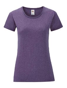 Purple Iconic women's t-shirt in combed cotton Fruit of the Loom