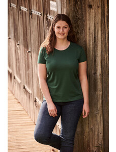 Iconic Women's Green Fruit of the Loom Women's T-shirt