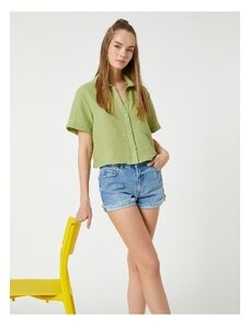 Koton Shirt - Πράσινο - Κανονική εφαρμογή
