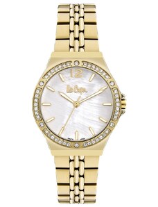LEE COOPER Ladies Crystals - LC07969.120, Gold case with Stainless Steel Bracelet