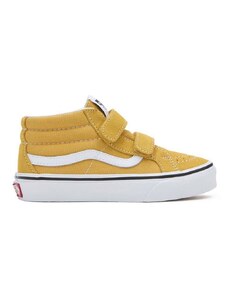 Παιδικά πάνινα παπούτσια Vans UY SK8-Mid Reissue V χρώμα: κίτρινο