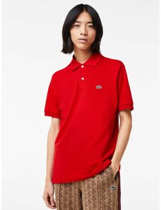 Lacoste Polo μπλούζα κανονική γραμμή κόκκινο βαμβακερό