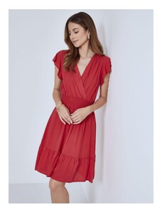 Celestino Κρουαζέ mini φόρεμα με βολάν κοκκινο για Γυναίκα