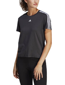 Γυναικεία Μπλούζα Adidas Essentials 3-Stripes Μαύρο