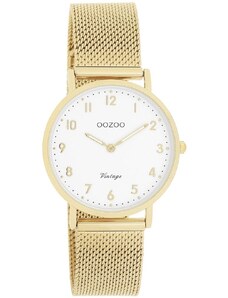OOZOO Vintage - C20347, Gold case with Stainless Steel Bracelet