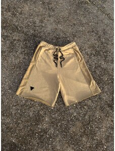 MagicBee Reverse Cotton Side Tape Shorts - Camel