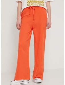 Βαμβακερό παντελόνι Billabong χρώμα: πορτοκαλί, EBJNP00114