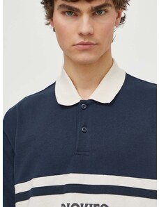 Βαμβακερή μπλούζα με μακριά μανίκια Dickies YORKTOWN RUGBY LS χρώμα: ναυτικό μπλε, DK0A4YRA
