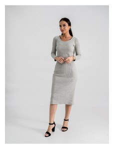 armonika Women's Gray Long Camisole Dress