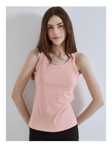 Celestino Αμάνικη μπλούζα με βαμβάκι ροζ για Γυναίκα