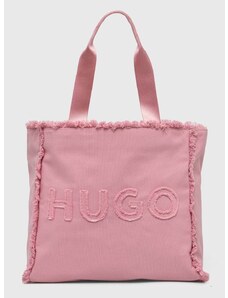 Τσάντα HUGO χρώμα: ροζ, 50516662