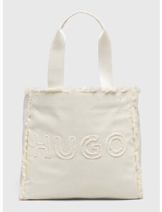 Τσάντα HUGO χρώμα: μπεζ, 50516662