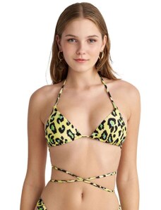 Γυναικείο Μαγιό BLU4U Bikini Top “Lime Leo” Τρίγωνο