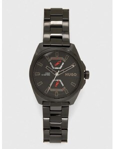 Ρολόι HUGO χρώμα: μαύρο