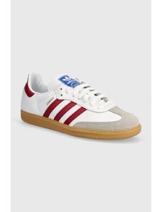 Δερμάτινα αθλητικά παπούτσια adidas Originals Samba OG χρώμα: άσπρο, IF3813