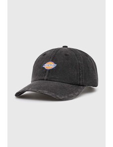 Βαμβακερό καπέλο του μπέιζμπολ Dickies χρώμα: μαύρο