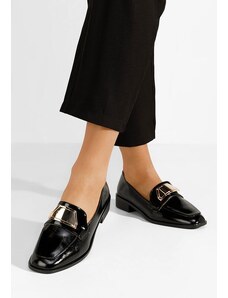 Zapatos Loafers γυναικεια Khalia μαύρα