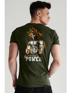 UnitedKind SS God Power, T-Shirt σε χακί χρώμα