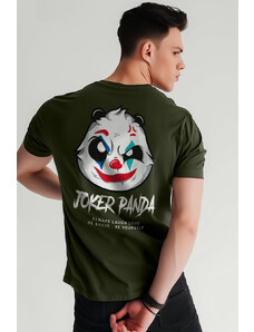 UnitedKind Joker Panda, T-Shirt σε χακί χρώμα