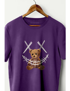 UnitedKind Stand Out Teddy, T-Shirt σε μωβ χρώμα