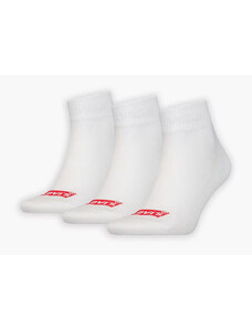 Κάλτσες Levi`s Mid Cut Batwing Logo Recycled 3 Ζεύγη 37157-1018 Άσπρο