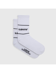 Levi's Κάλτσες Levis Short Cut Logo Sport 2 Ζεύγη 37157-0665 Άσπρο
