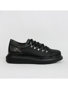 Ipatios Casual Sneaker Με Χοντρή Σόλα CH021 Μαύρο