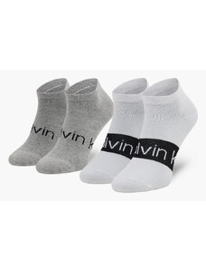 Κάλτσες Calvin Klein 2 Ζεύγη 701218712-001 Άσπρο Γκρι