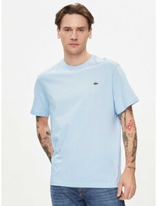 Lacoste T-shirt κανονική γραμμή γαλάζιο βαμβακερό
