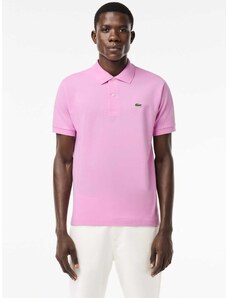 Lacoste Polo μπλούζα κανονική γραμμή ροζ βαμβακερό